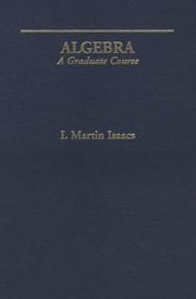 Cover of: Algebra, a graduate course