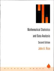 Cover of: Mathematical statistics and data analysis