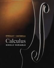 Cover of: Single variable calculus by James Stewart, James Stewart