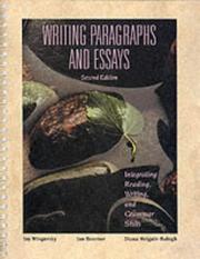 Cover of: Writing paragraphs and essays: integrating reading, writing, and grammar skills