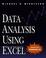 Cover of: Data analysis using Microsoft Excel
