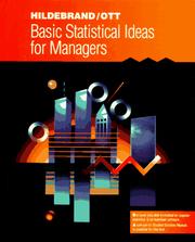 Cover of: Basic statistical ideas for managers by David K. Hildebrand