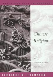 Cover of: Chinese Religion by Laurence G. Thompson