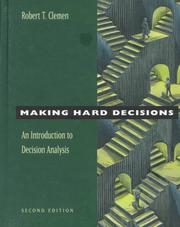 Making hard decisions by Robert T. Clemen