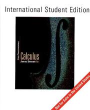 Cover of: Calculus: Early Transcendentals