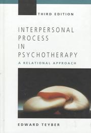 Interpersonal process in psychotherapy by Edward Teyber