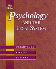 Psychology and the legal system by Lawrence S. Wrightsman