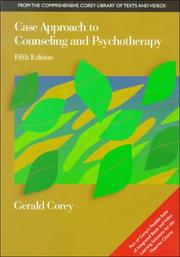 Cover of: Case Approach to Counseling and Psychotherapy by Gerald Corey, Gerald Corey