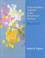 Cover of: Understanding statistics in the behavioral sciences by Robert R. Pagano