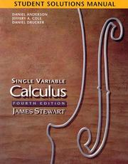 Cover of: Student Solutions Manual for Stewart's Single Variable Calculus