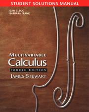 Cover of: Multivariable Calculus: Stewart's Student Manual