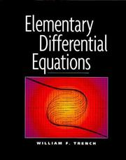 Cover of: Elementary differential equations by William F. Trench
