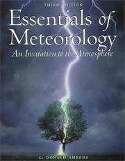 Cover of: Essentials of Meteorology by C. Donald Ahrens