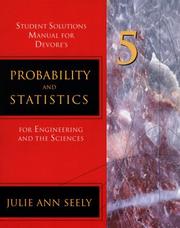 Cover of: Probability and Statistics for Engineering and Science by Julie Ann Seely