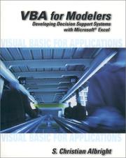 Cover of: VBA for Modelers by S. Christian Albright