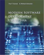 Cover of: Modern Software Development Using Java: A Text for the Second Course in Computer Science: A Text for the Second Course in Computer Science