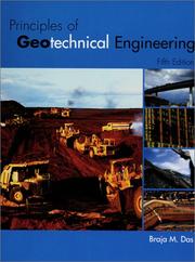 Cover of: Principles of Geotechnical Engineering | Braja M. Das