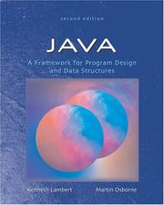 Cover of: Java: A Framework for Program Design and Data Structures, Second Edition by Kenneth Lambert, Martin Osborne