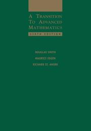 Cover of: A Transition to Advanced Mathematics