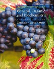 Cover of: Introduction to general, organic and biochemistry by Frederick A. Bettelheim