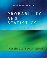 Cover of: Introduction to probability and statistics. by William Mendenhall