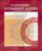 Cover of: Elementary and Intermediate Algebra