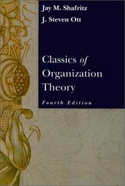 Cover of: Classics of Organization Theory
