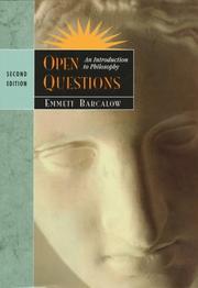 Cover of: Open questions by Emmett Barcalow