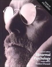 Cover of: Abnormal psychology: an integrative approach