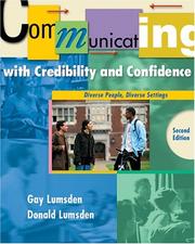Cover of: Communicating with Credibility and Confidence | Gay Lumsden