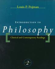 Cover of: Introduction to philosophy | 