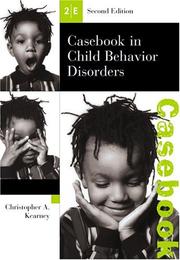 Cover of: Casebook in Child Behavior Disorders by Christopher A. Kearney