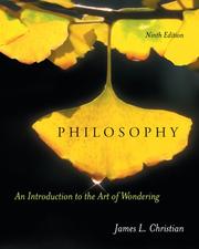 Cover of: Philosophy by James L. Christian, James L. Christian