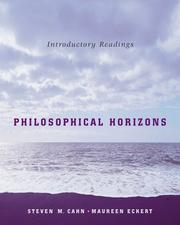 Cover of: Philosophical Horizons: Introductory Readings