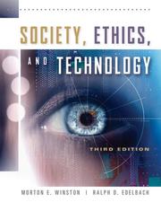 Cover of: Society, Ethics, and Technology
