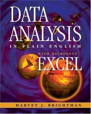 Cover of: Data analysis in plain English with Microsoft Excel