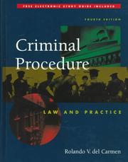 Cover of: Criminal procedure: law and practice