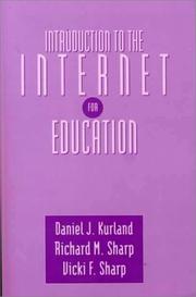 Cover of: Introduction to the Internet for education
