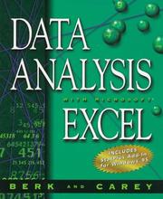 Cover of: Data analysis with Microsoft Excel