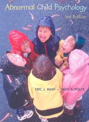 Cover of: Abnormal Child Psychology (with InfoTrac) by Eric J. Mash, David A Wolfe