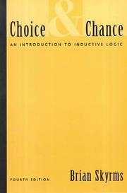 Cover of: Choice and Chance by Brian Skyrms