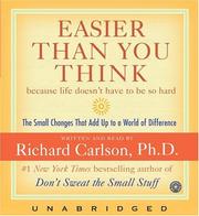Cover of: Easier Than You Think CD: Small Changes that Add Up to a World of Difference in Life