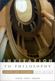 Cover of: Invitation to Philosophy: Issues and Options
