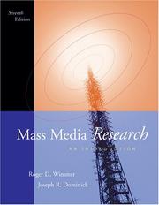 Cover of: Mass media research