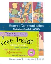 Cover of: Human communication: motivation, knowledge & skills