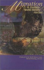 Cover of: Migration in Modern World History 1500-2000 CD-ROM with User Guide (Student Version)