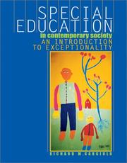 Cover of: Special Education in Contemporary Society by Richard M. Gargiulo