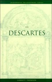 Cover of: On Descartes