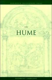 Cover of: On Hume | Elizabeth Radcliffe