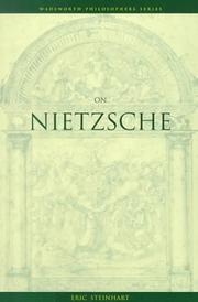 Cover of: On Nietzsche by Eric Steinhart